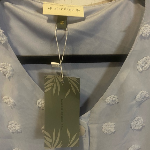 Women’s Spring Easter Dress_Babydoll Polkadot_Powder Blue_XS_Women - Picture 4 of 6